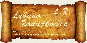 Labuda Radujković vizit kartica